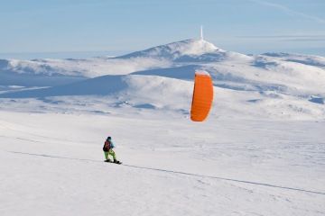 Snowkiting spots of Hardangerrvidda